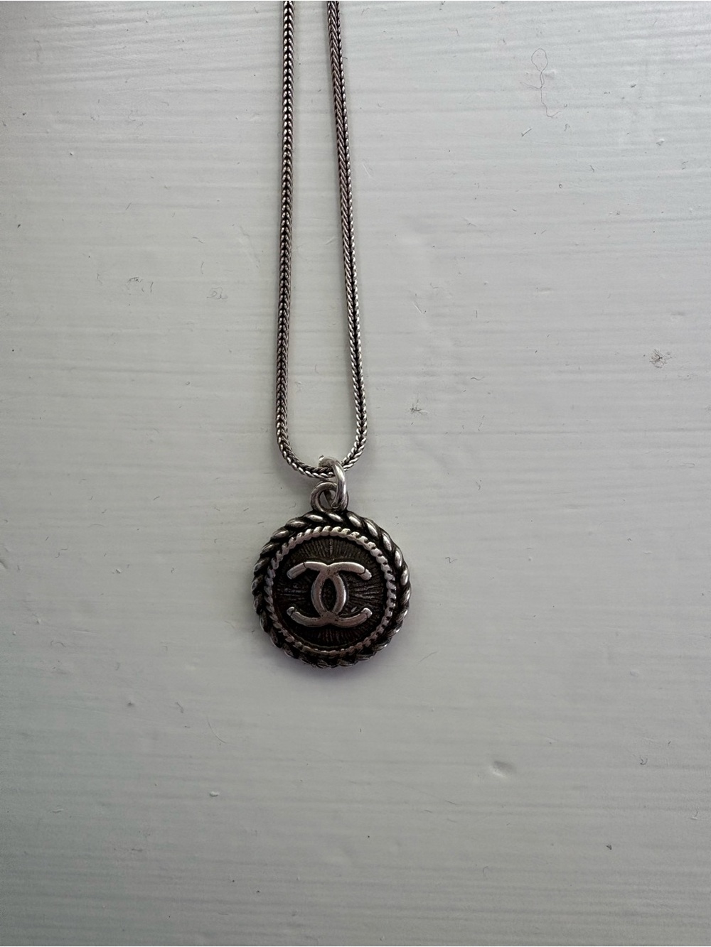 Vintage button necklace